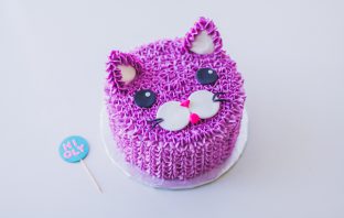 PURPLE CAT CAKE FOR OLYMPIA!