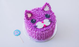 PURPLE CAT CAKE FOR OLYMPIA!