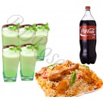 Star Chicken biryani, borhani and coke for 5 person