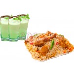 Star chicken biryani with borhani