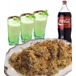 Star kachchi biryani with coke and borhani