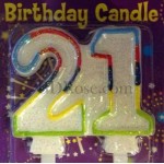Double number shape candles