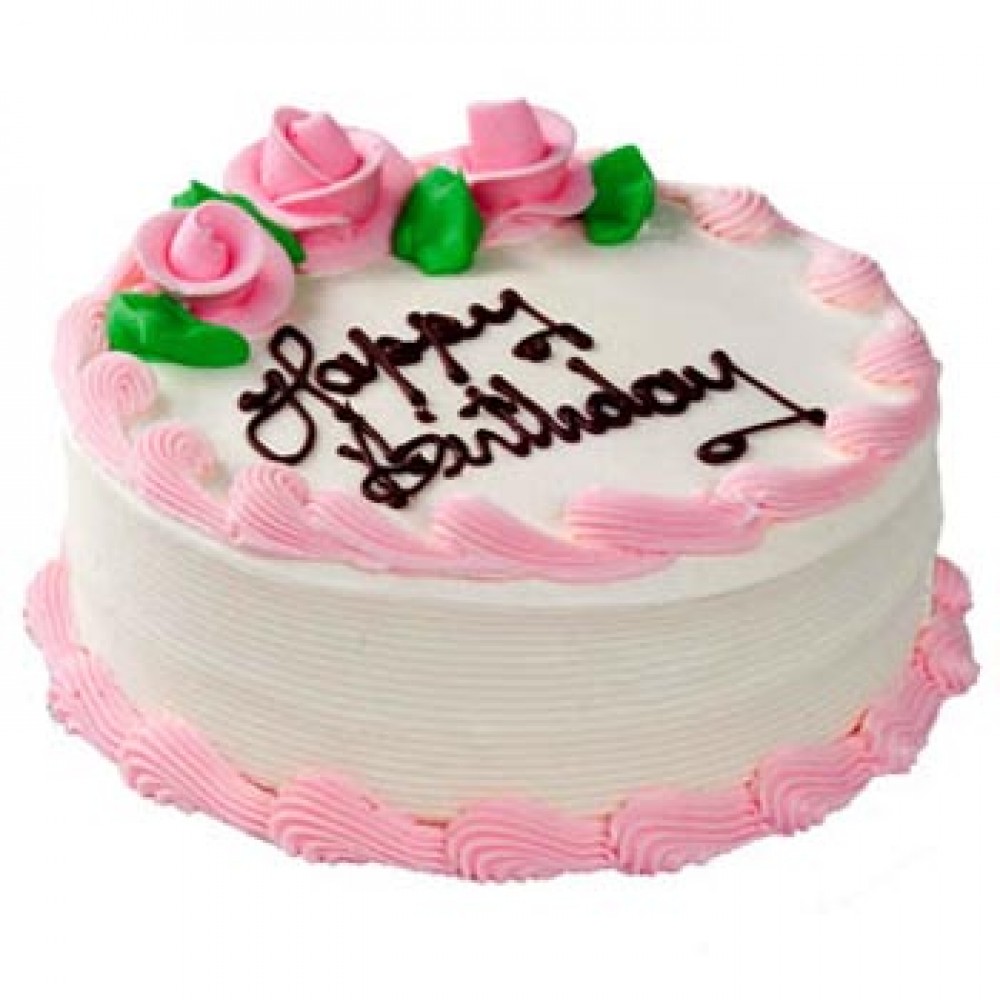 Swiss – 3.3 Pounds Vanilla Round Shape Cake