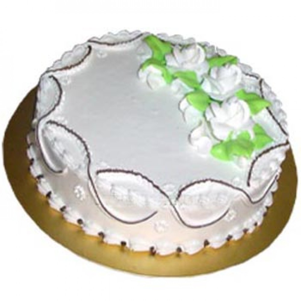 Swiss – 2.2 Pounds Vanilla Round Shape Cake