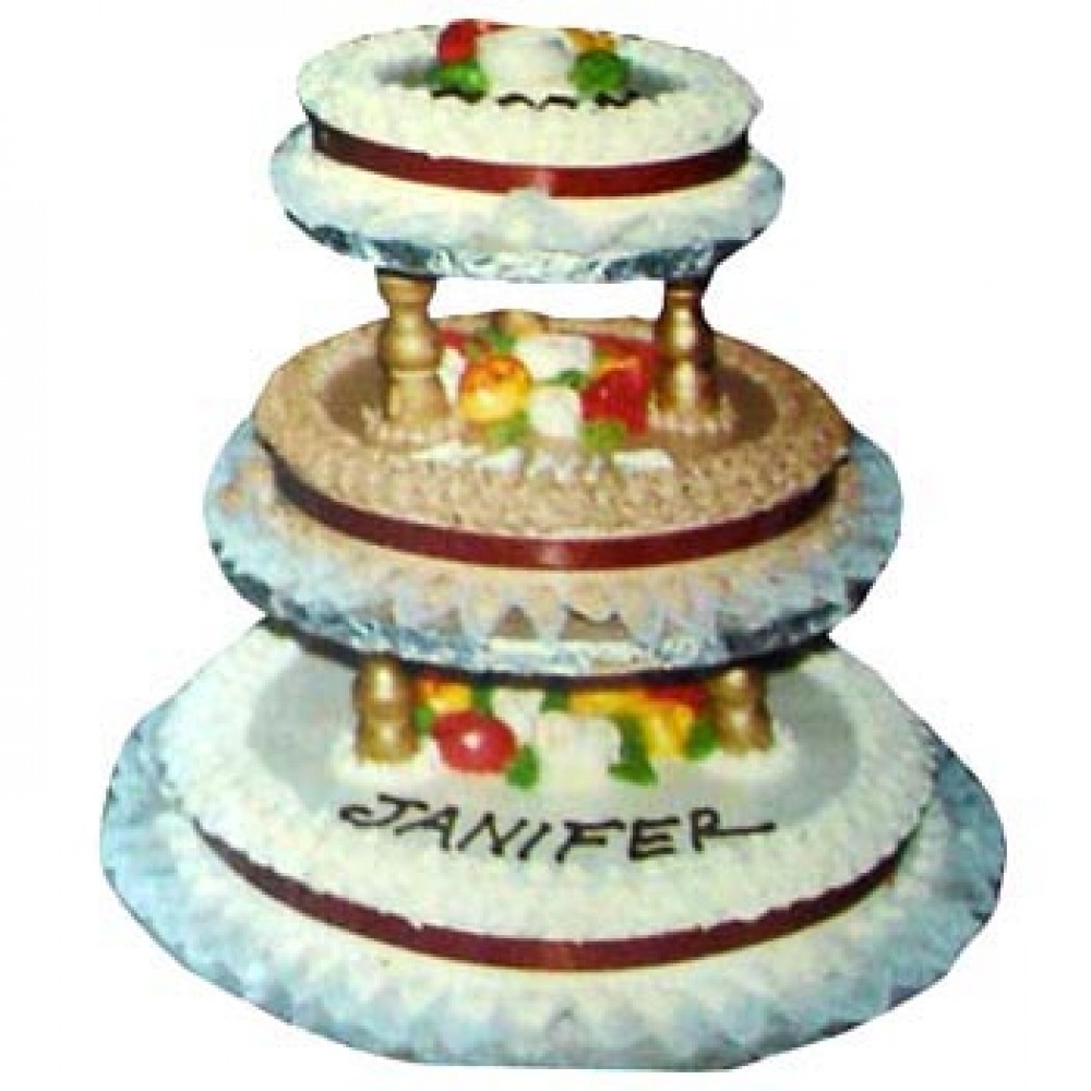 3-tier Happy Flower Birthday Cake With Name Editing