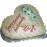 Yummy Yummy – 3.3 Pounds Vanilla Heart Shape Cake
