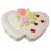 Yummy Yummy – 8.8 Pounds Vanilla Double Heart Shape Cake