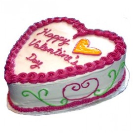 Yummy Yummy – 5.5 Pounds Vanilla Heart Shape Cake