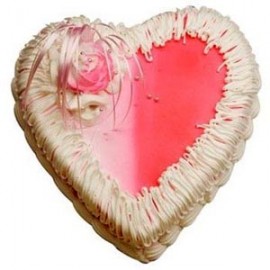 Yummy Yummy – 3.3 Pounds Vanilla Heart Shape Cake