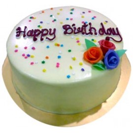 Yummy Yummy – 2.2 Pounds Vanilla Round Shape Cake