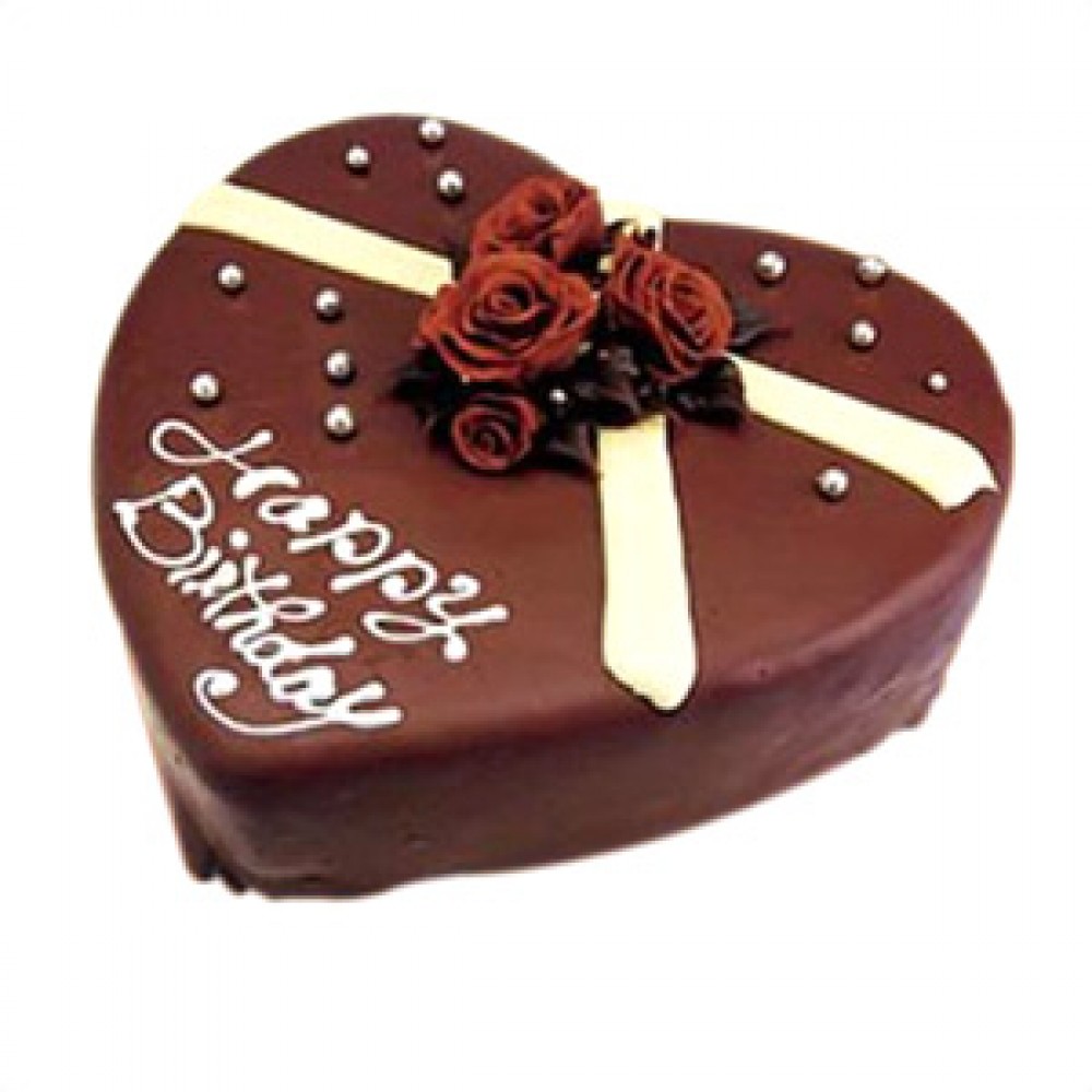 Swiss – 4.4 Pounds Chocolate Heart Shape Cake