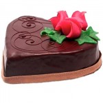 Swiss – 2.2 Pounds Chocolate Heart Shape Cake