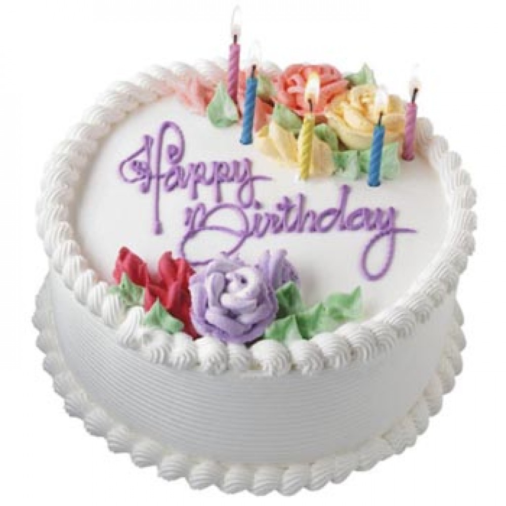 Swiss – 4.4 Pounds Vanilla Round Shape Cake