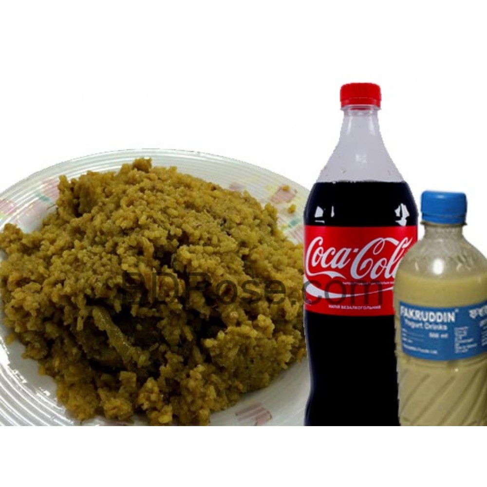 Ghoroa Vhuna Khichuri W/ Coca Cola & Borhani - 5 person