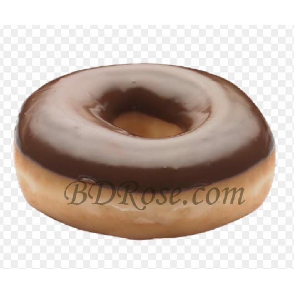 Single Chocolate Iced Glazed Doughnut