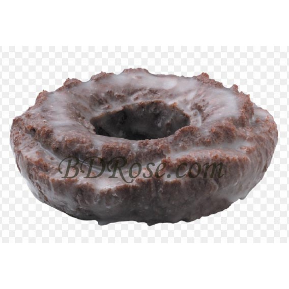 Single Glazed Chocolate Cake Doughnut