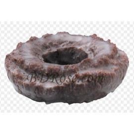 Single Glazed Chocolate Cake Doughnut