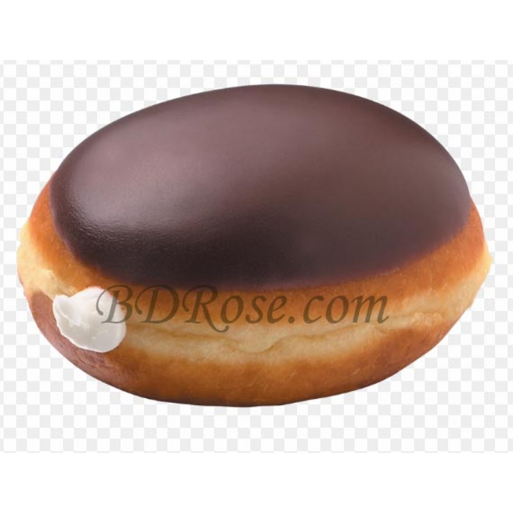 Single chocolate Iced Custard Filled Doughnut