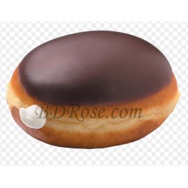 Single chocolate Iced Custard Filled Doughnut