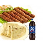 Beef sheek Kabab W/ romali ruti & 1 liter Cocacola/RC Cola