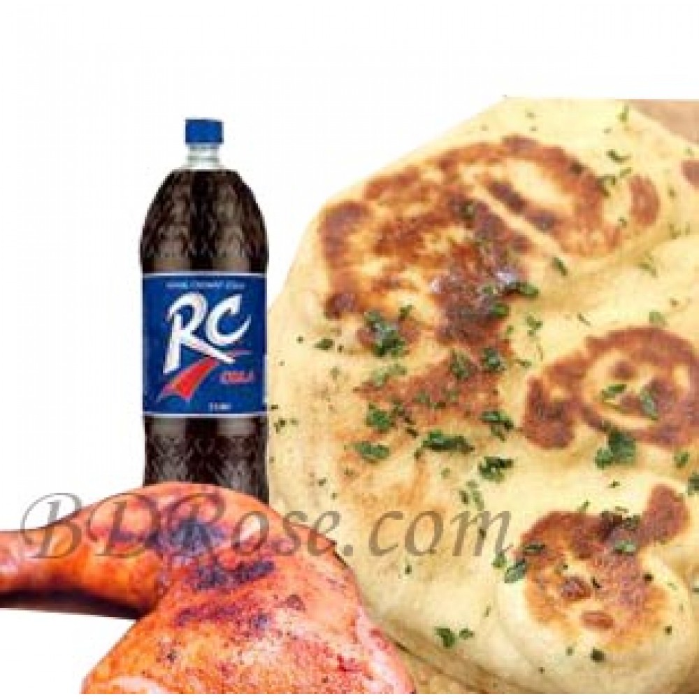 Chicken Jhal Fry W/ 2 Naan & RC cola
