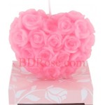 Rose Heart Candle