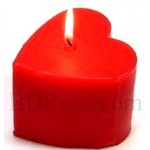 Red Heart Candle