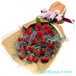 Deep Red Roses Bouquet