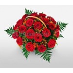 Expression Red Roses Basket