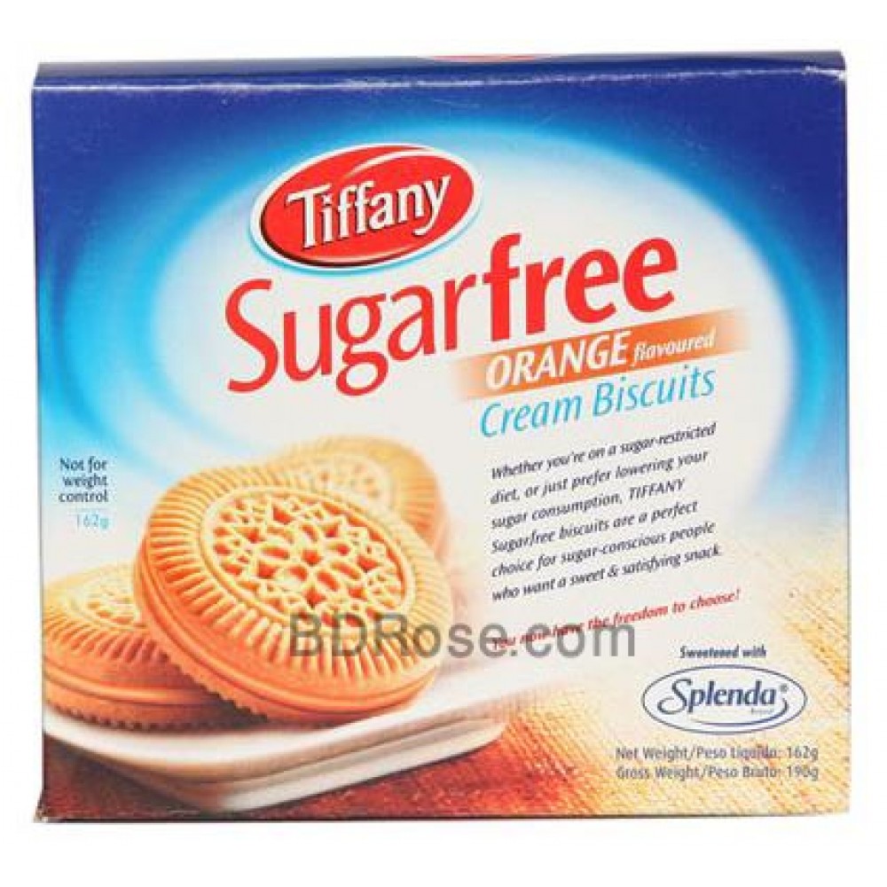Tiffany sugar free orange flavored cream Biscuits 