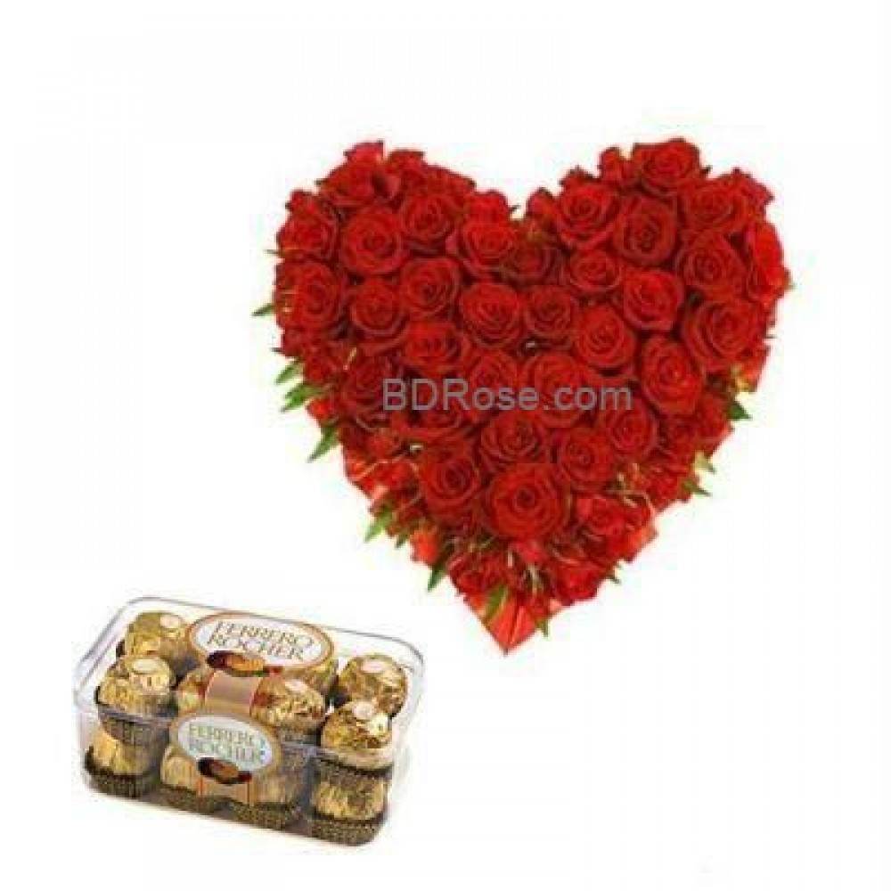 ROSES SUPREME HEART& FERRERO ROCHER