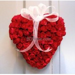 50 Heart Shape roses