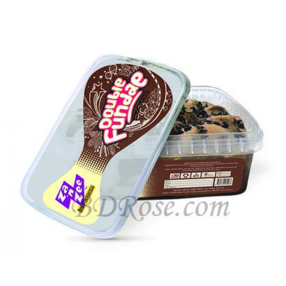 Za 'n Zee Double Fundae (Chocolate & Vanilla) Ice Cream