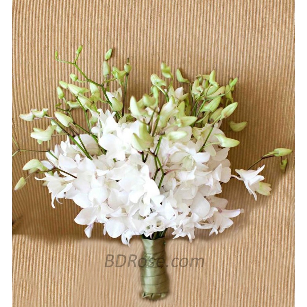 White Orchids in Bouquet