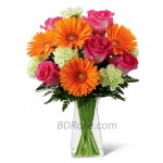 Mixed flowers in a Vase