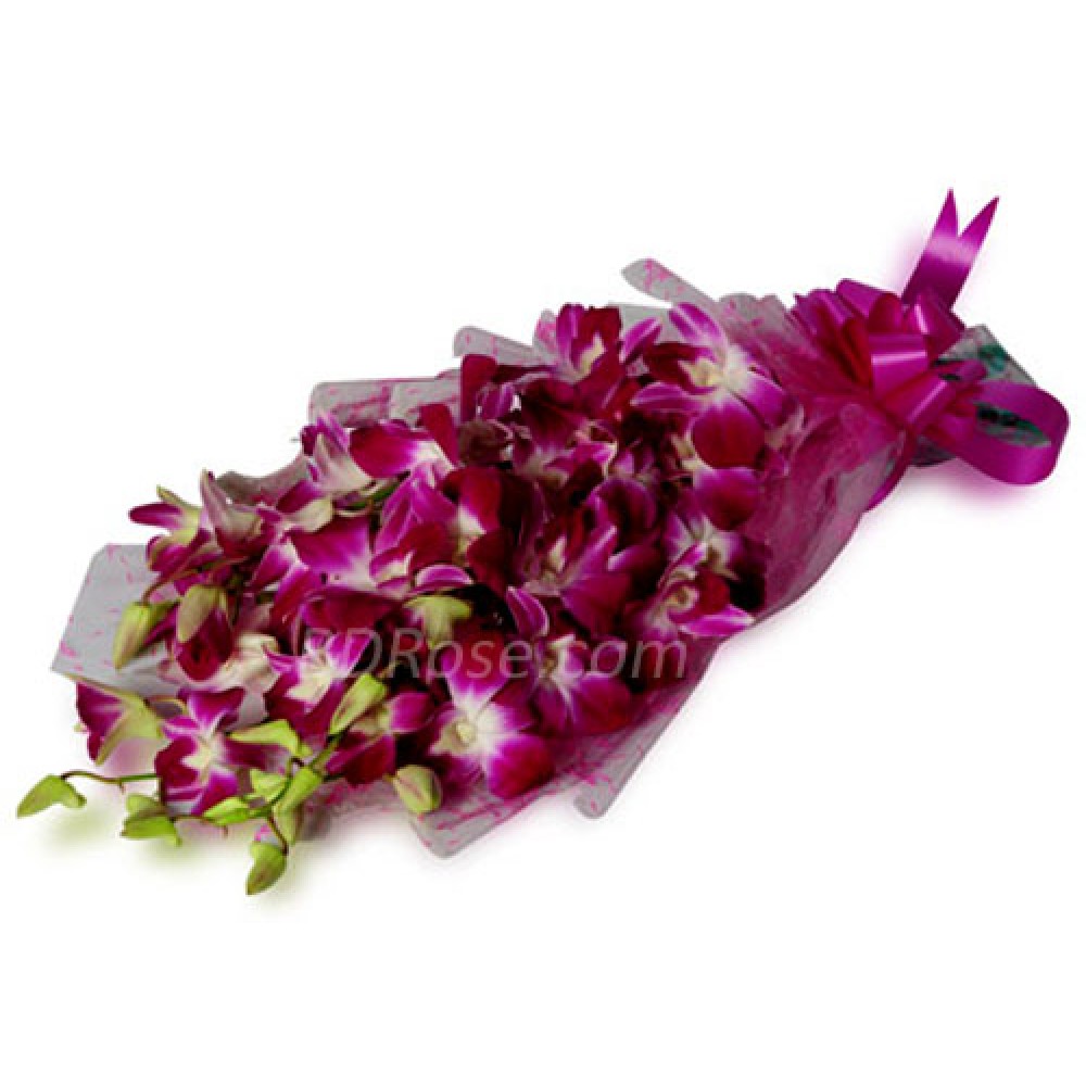Purple Orchids in a bouquet