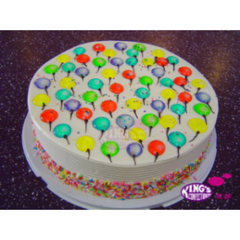 King’s – 2.2 Pounds Balloon Piping Jelly Cake