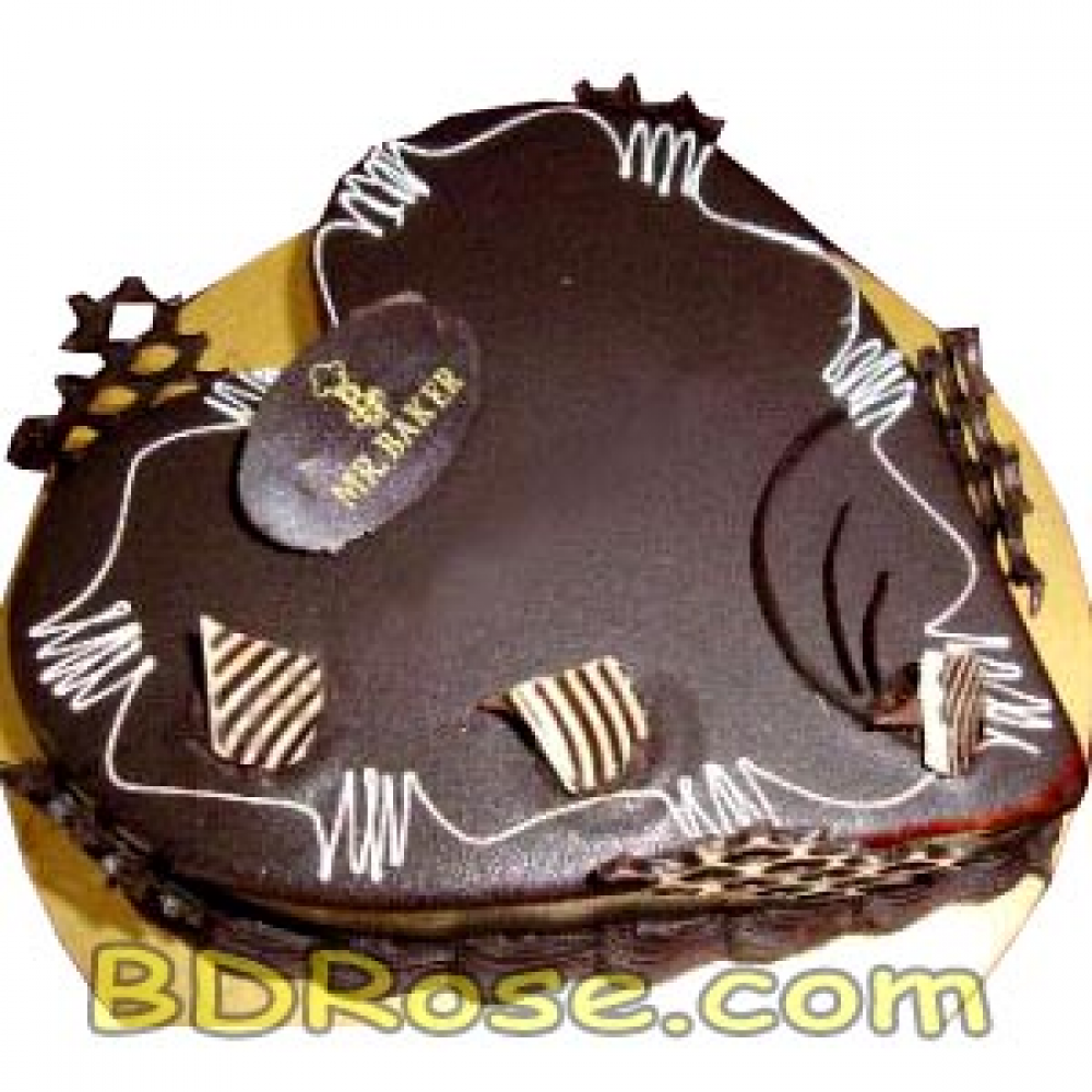 Mr. Baker – 2.2 Pounds Chocolate Heart Cake