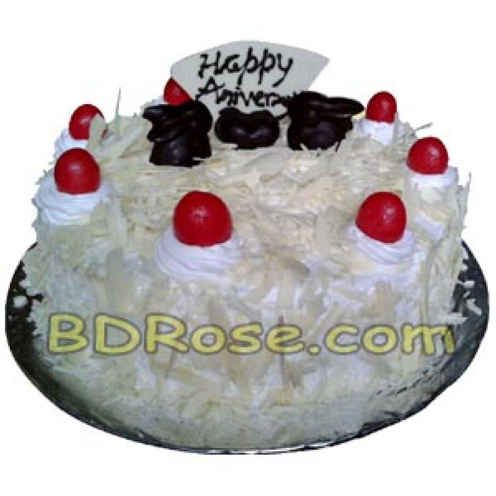 Mr. Baker – 2.2 Pounds White Forest Round Cake