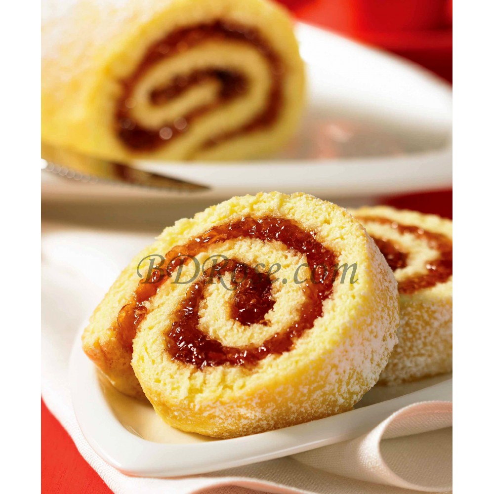 Mango Jam Roll Cake Or Swiss Roll Recipe