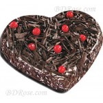 Black Forest Heart Cake(2.2 Pounds) 