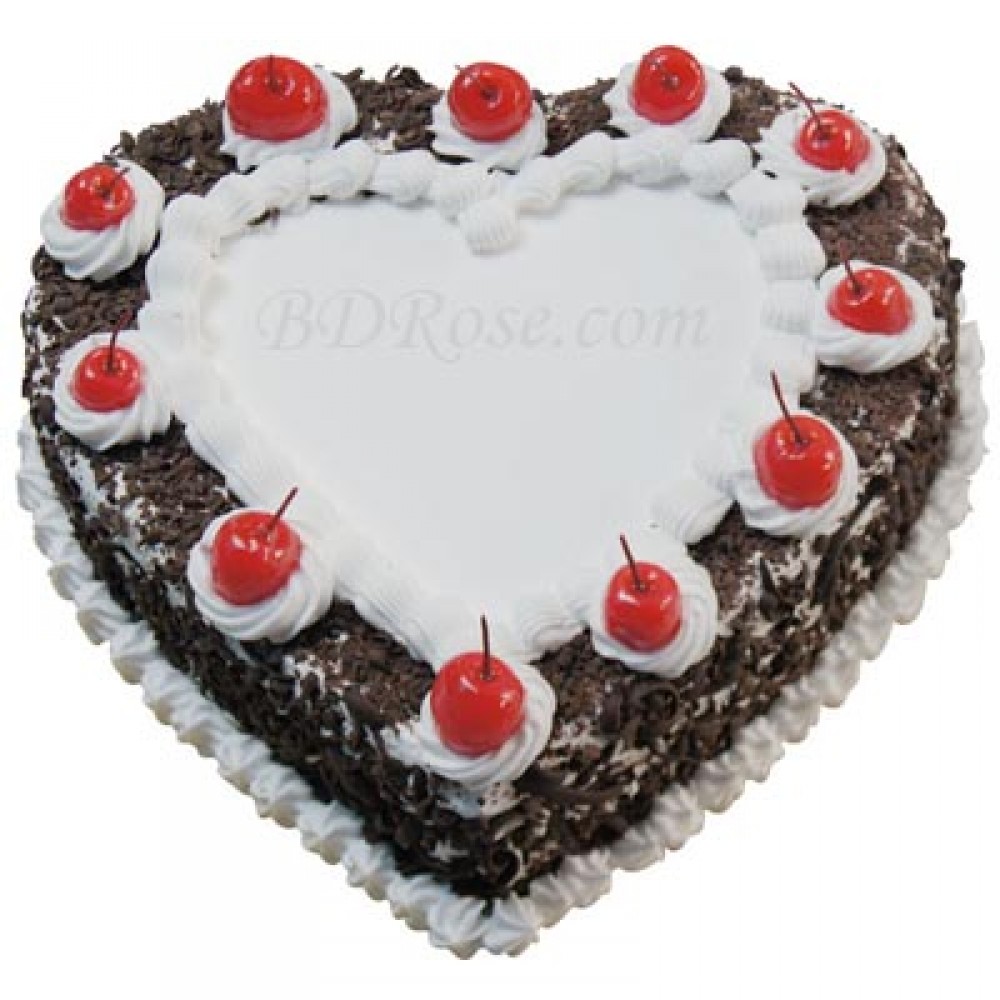 Skylark-Black Forest heart shape Cake(2.2 pounds) 