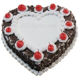 Skylark-Black Forest heart shape Cake(2.2 pounds)