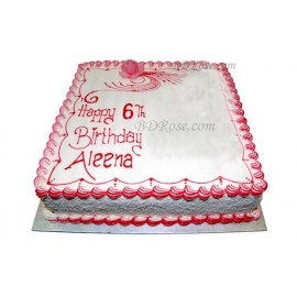 Skylark-Vanilla square shape cake(4.4 pounds)
