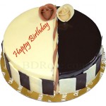 California- 2.2 Pounds Twin Round Shape Cake